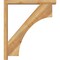 Ekena Millwork Westlake Block Rough Sawn Bracket w/ Offset Brace, Western Red Cedar, 4"W x 28"D x 32"H BKT0402X28X32WTL05RWR - alternate 2